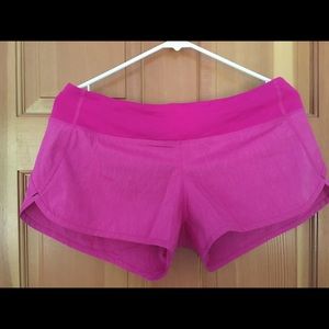 Lululemon paris pink run speed shorts size 8
